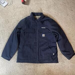 Carhartt 101618-410 FR Duck Canvas Coat Quilt Lined Men's XL